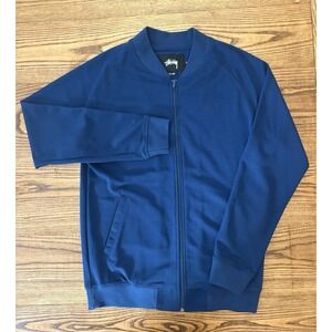 Stussy Men's XL Blue Full-Zip Pique‎ Activewear Track Jacket 2016